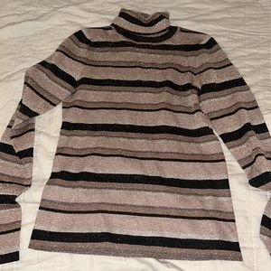 Ulla Johnson Genie Turtleneck Sweater In Metallic Bronze medium